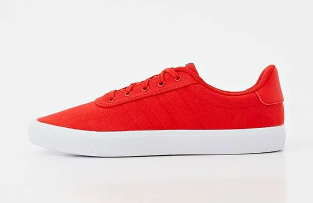 Мужские кроссовки Adidas Vulcraid3r, белый/красный/ярко-красный — фото 3