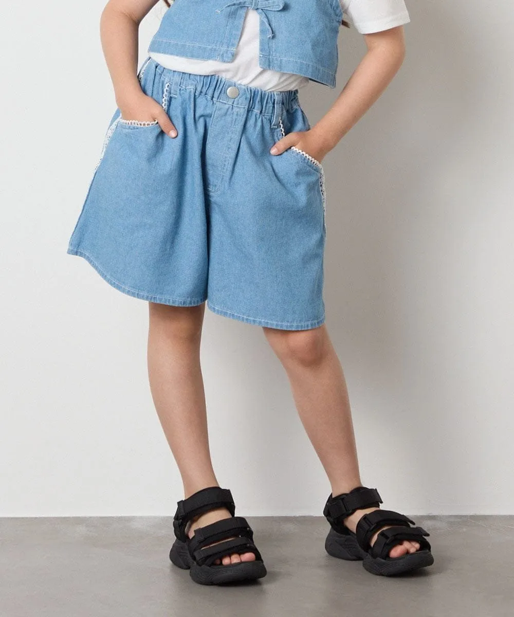 Брюки Джинсовые кюлоты Deco A.V.V, Light blue