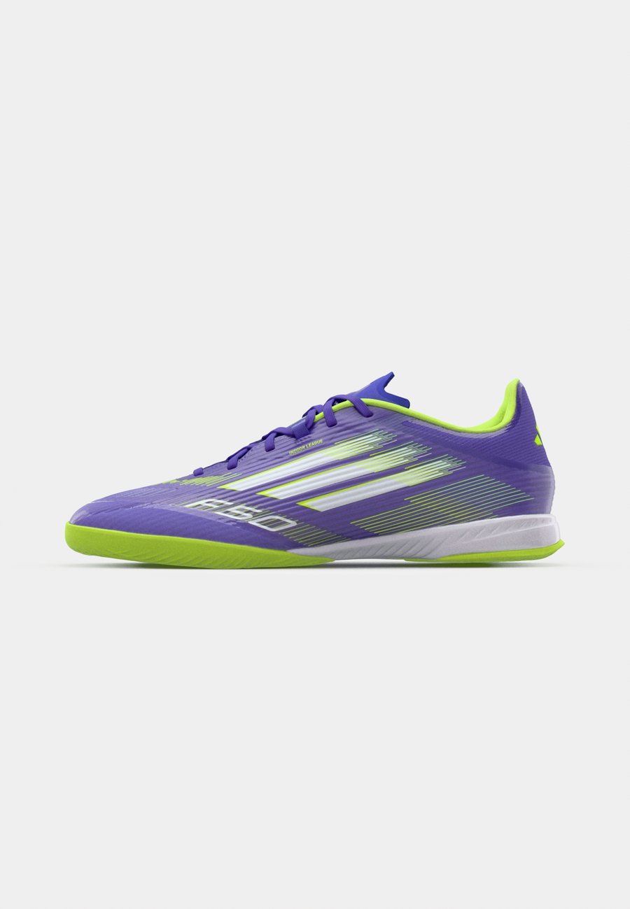 Кроссовки Adidas Performance F50 LEAGUE INDOOR FOOTBALL BOOTS, Purple Rush/Footwear White/Lucid Lemon/Purple — фото 2