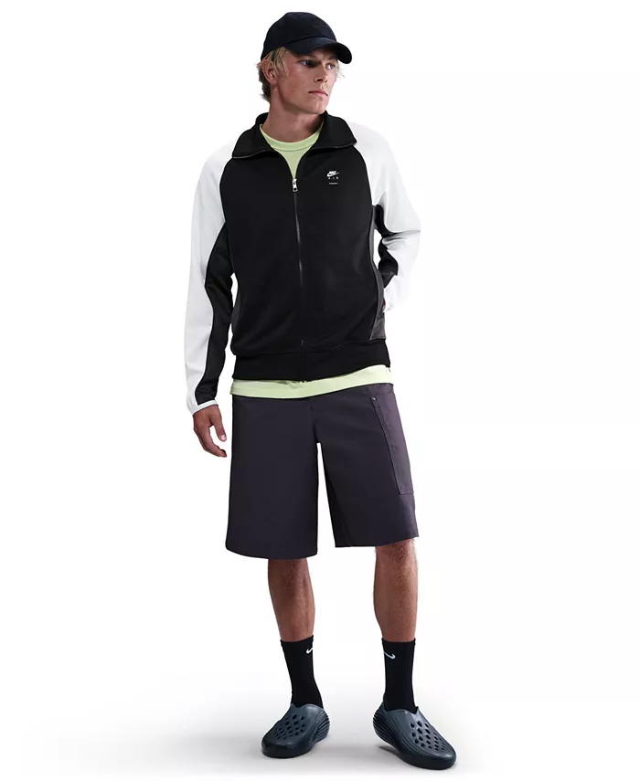 

Мужская куртка Air с расклешенным силуэтом и цветными блоками на молнии спереди Nike, черный