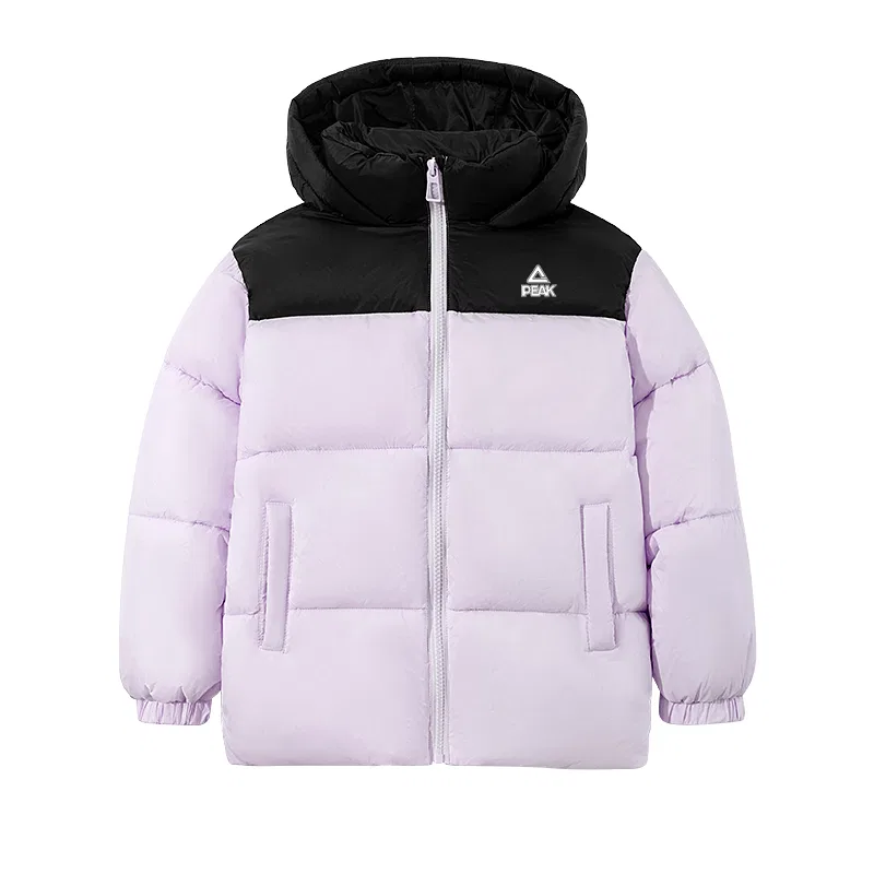 Пуховик детский с капюшоном PEAK Purple/PK Pure White Standard K