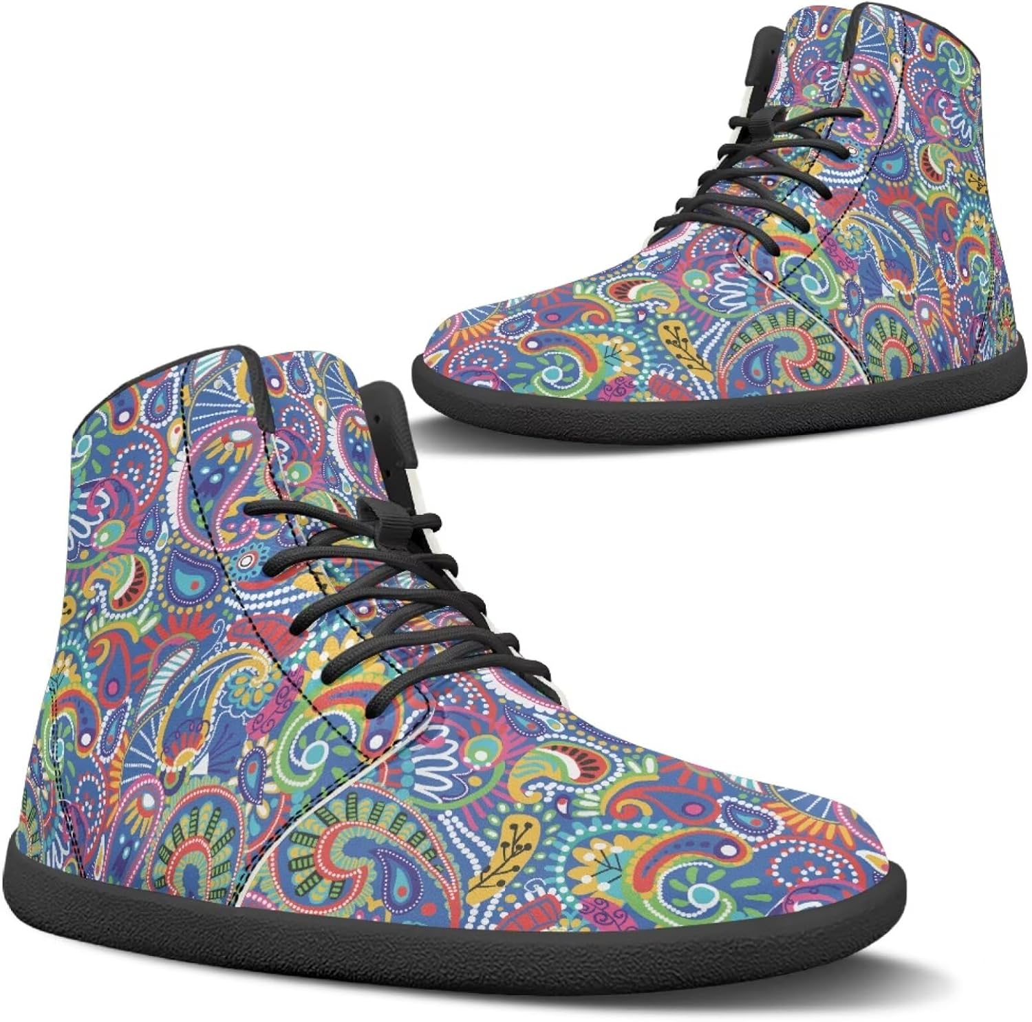 

Спортивные походные ботинки Binienty для мужчин и женщин, высокие ботинки без подошвы с поддержкой лодыжки, нескользящая обувь для всех сезонов, Hippie Floral