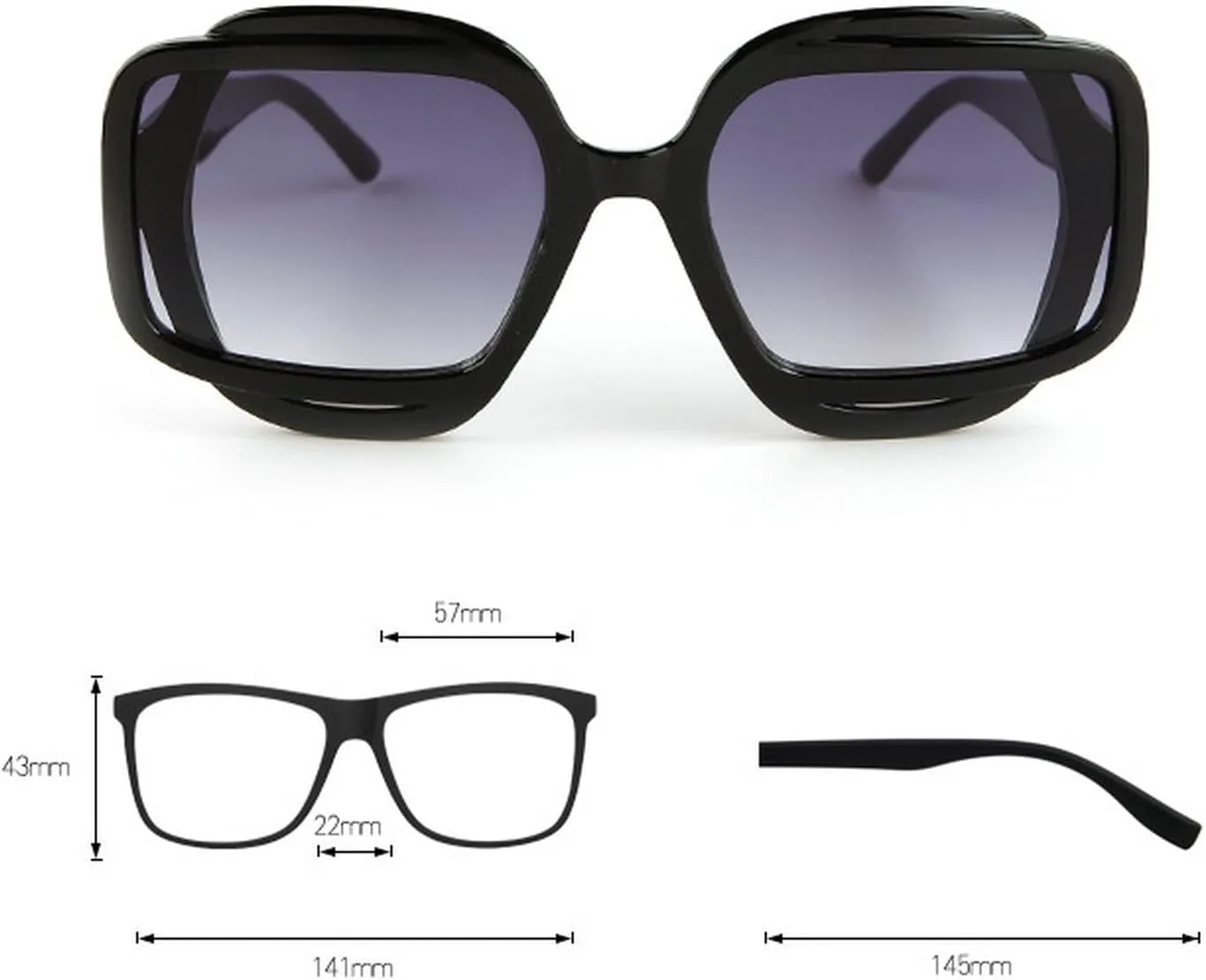 

Крупные модные квадратные солнцезащитные очки для женщин в стиле ретро-винтаж с градиентным переходом цвета, модные мужские солнцезащитные очки UV400 mincl, Orange