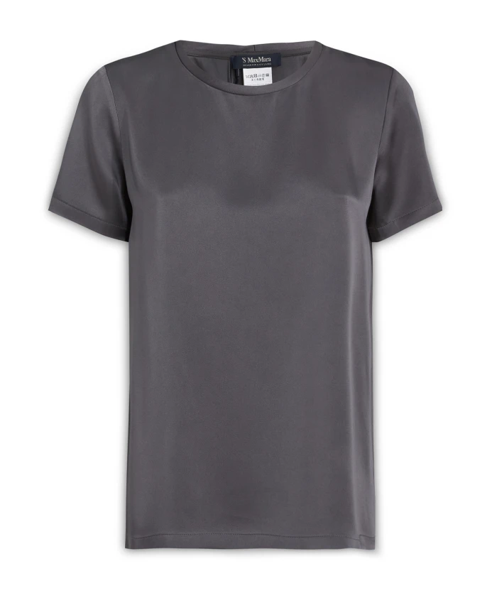 

Повседневная хлопковая футболка для женщин Max Mara, серый