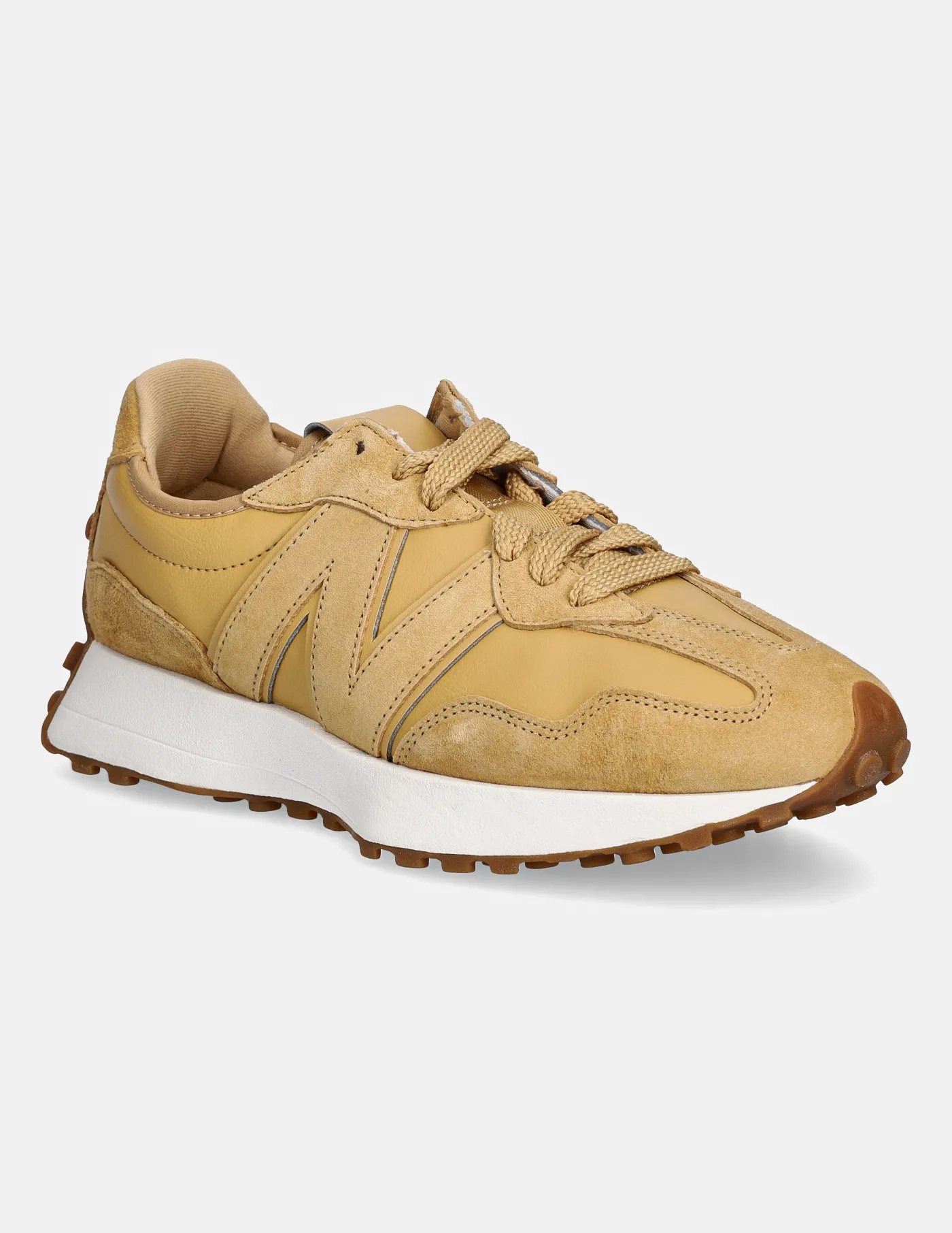 

Кроссовки 327 замшевые New Balance, желтый