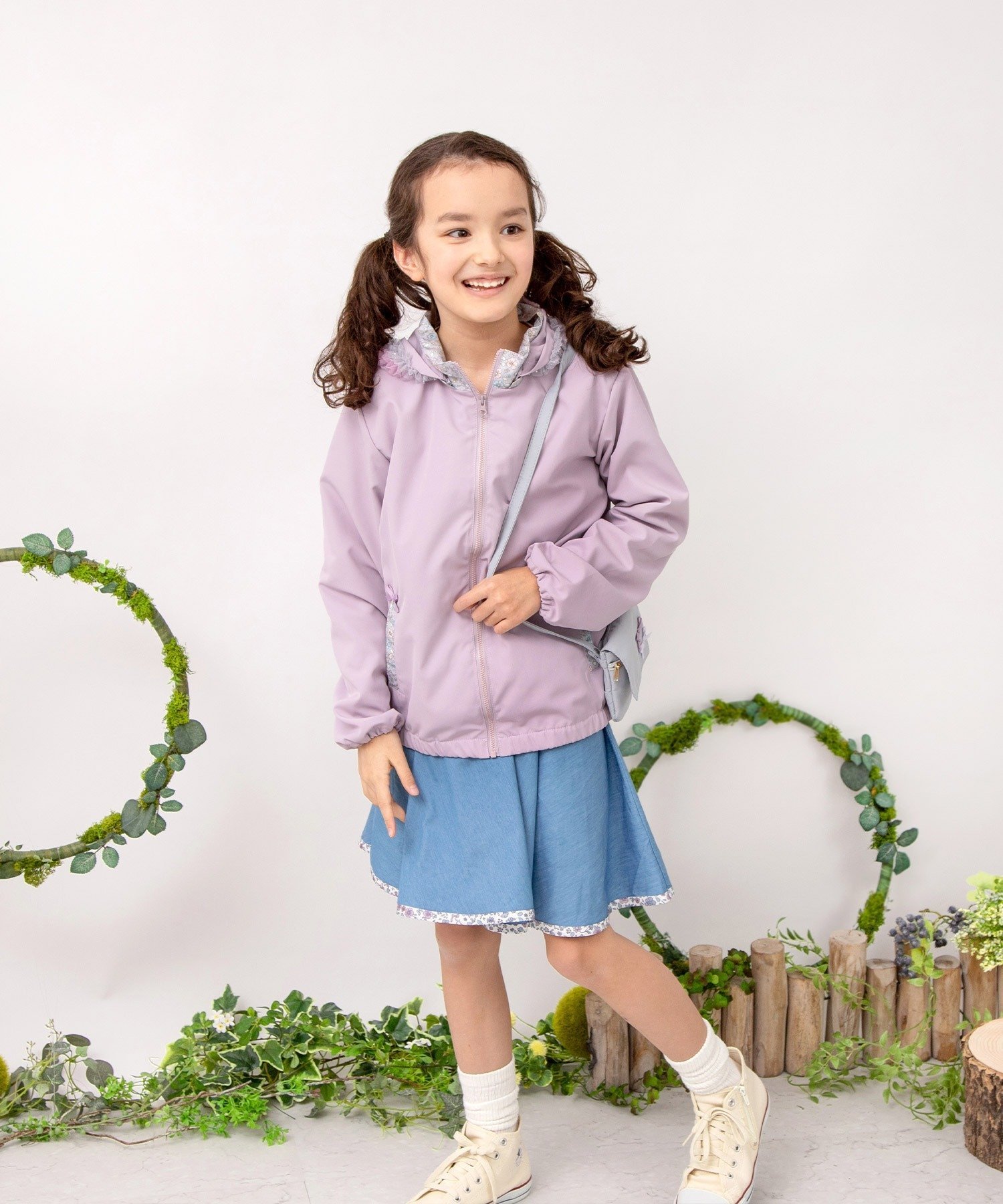 Ветровка с оборками из тюля, защищающая от УФ-излучения Panpantutu, Lavender — фото 2