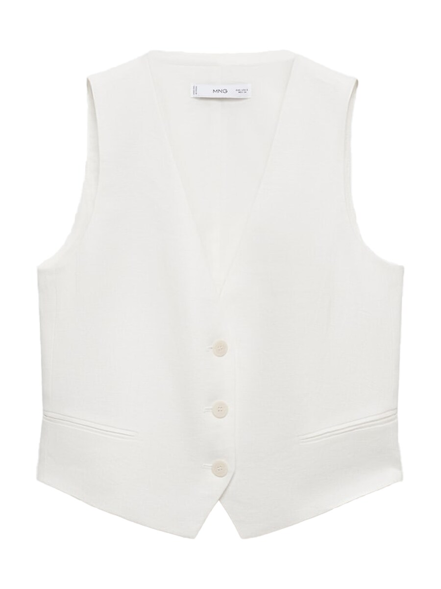 

Жилет MANGO Boreli, цвет mottled white