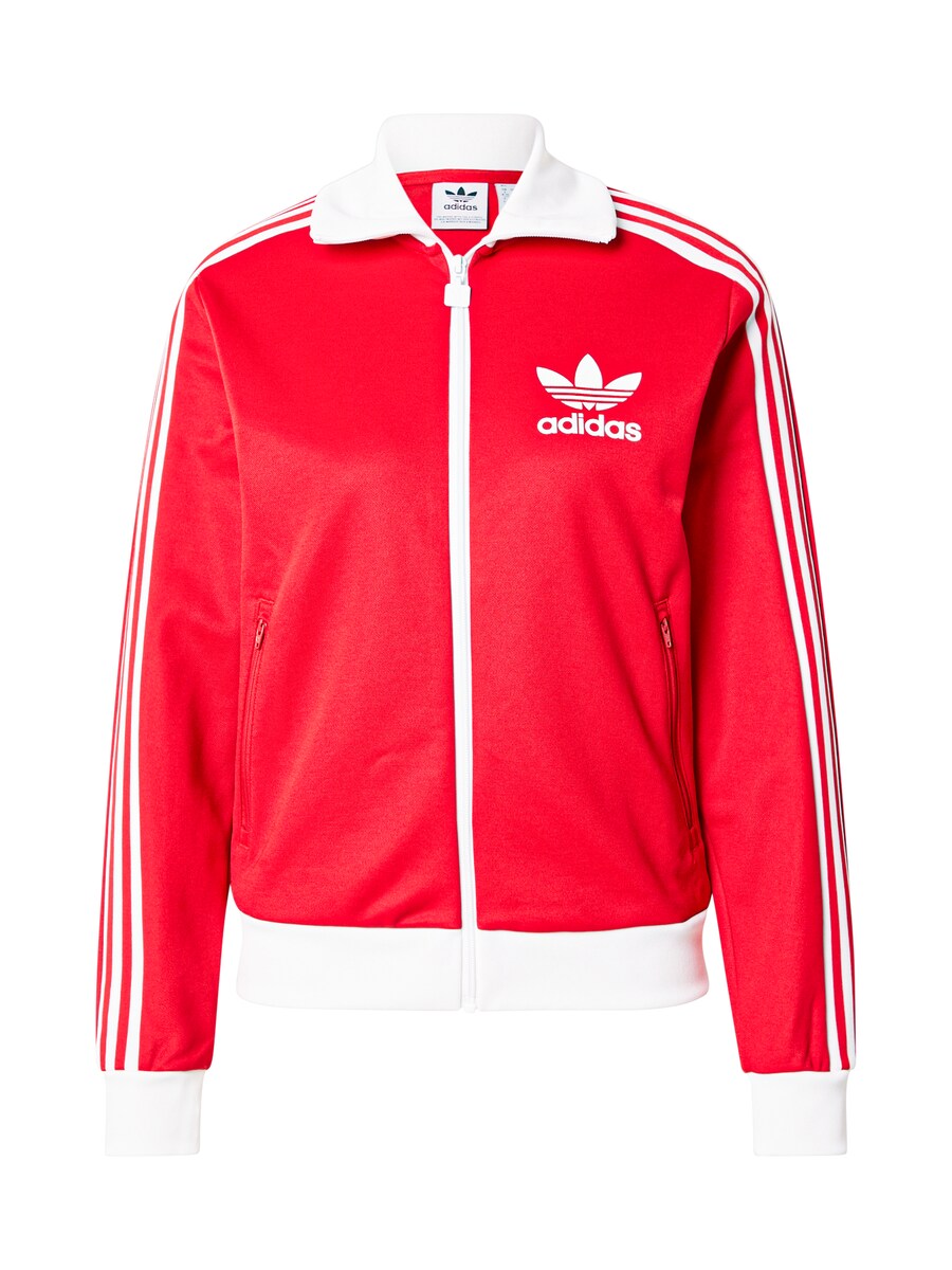 

Толстовка с капюшоном на молнии ADIDAS ORIGINALS Beckenbauer, красный