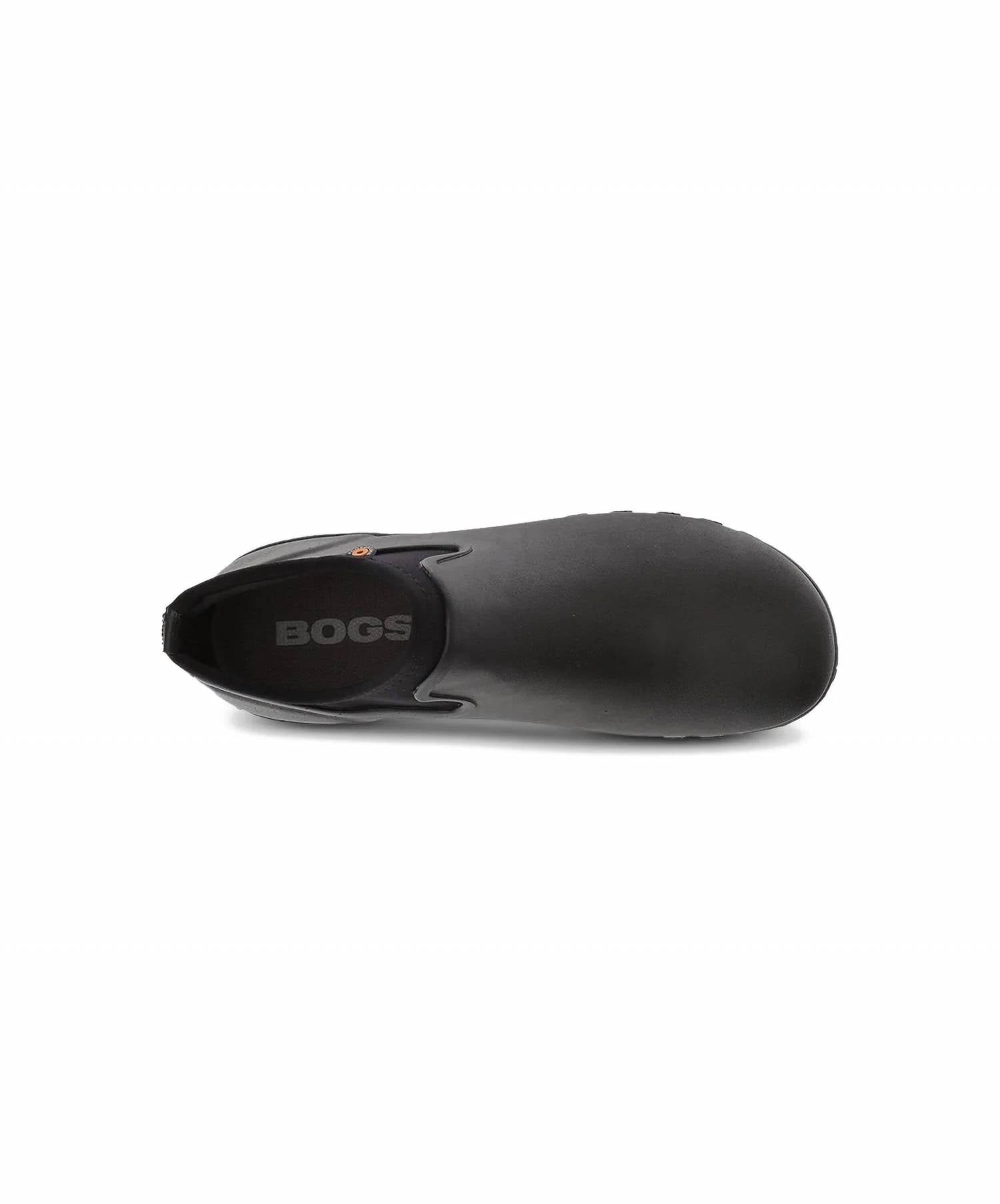 Женские водонепроницаемые ботинки Sauvie Chelsea Slip On черного цвета Bogs — фото 3