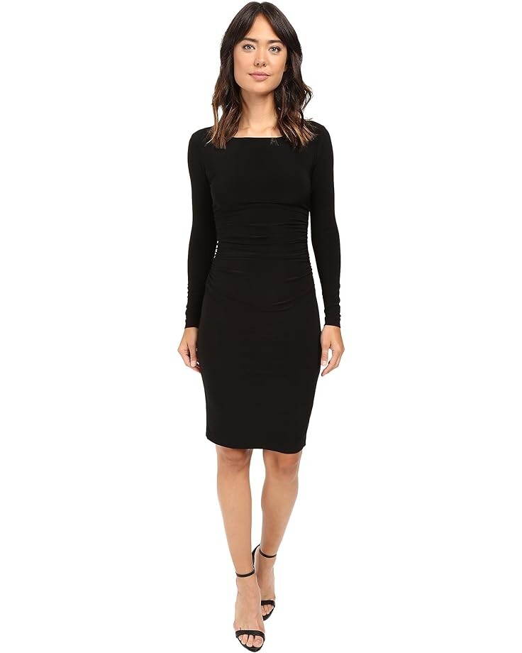 

Платье Norma Kamali L/S Shirred Waist, черный