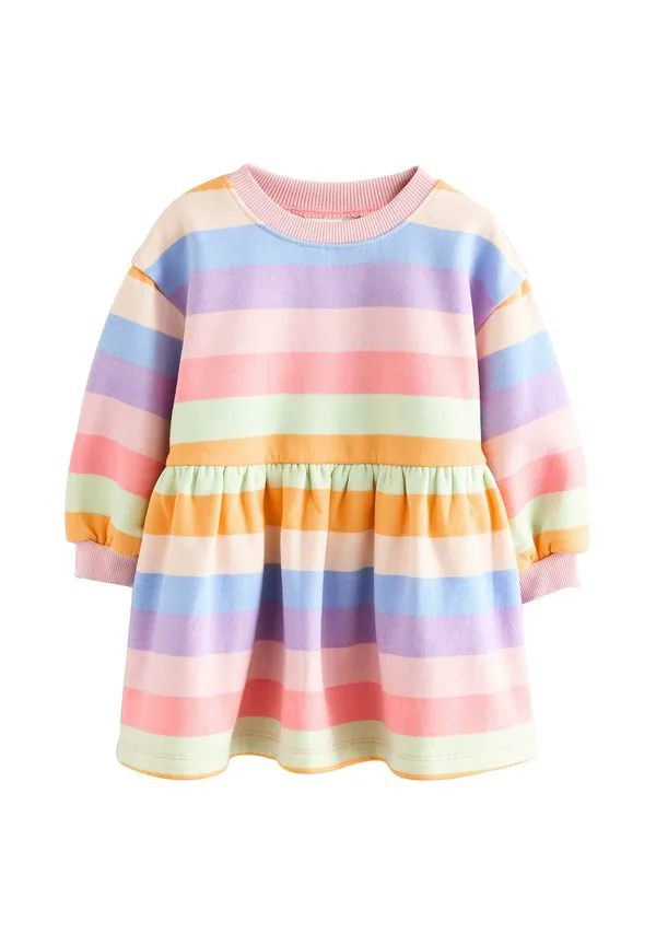 Повседневное платье стандартного кроя Next, Rainbow Striped