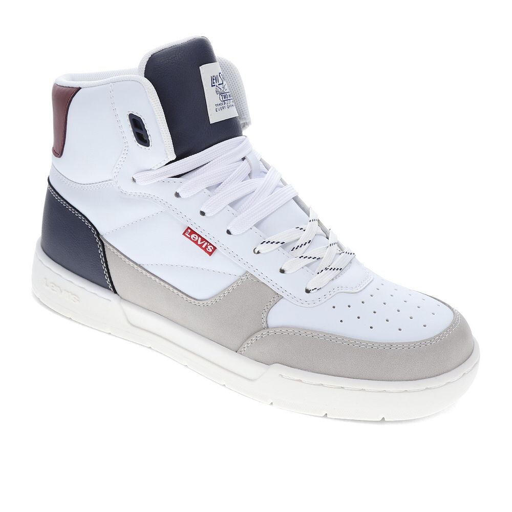 

Мужские высокие кроссовки Levi's Venice, цвет White Cement Navy