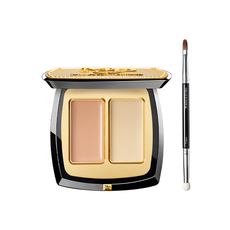Безупречный тональный крем Two Tone для маскировки MAOGEPING, Three-Piece Set: Two-Color Concealer #811 3g+Tool Brush #T321+Replacement Blending Brush Head — фото 3
