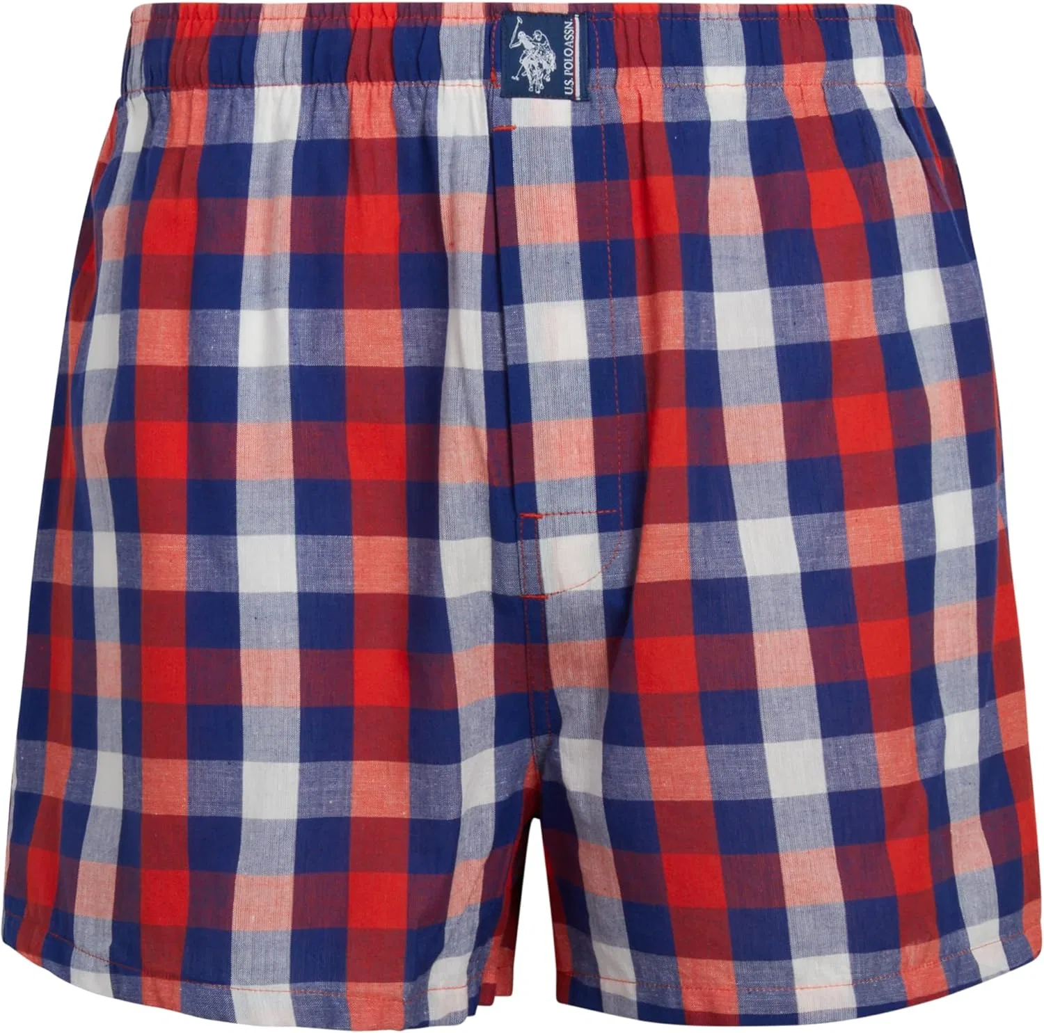 Боксеры U.S. Polo Assn., Плед/Темно-синий/Темно-синий принт — фото 3