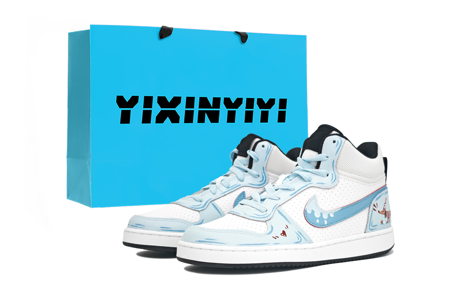 

Детские скейтерские кеды Court Borough Nike, синий