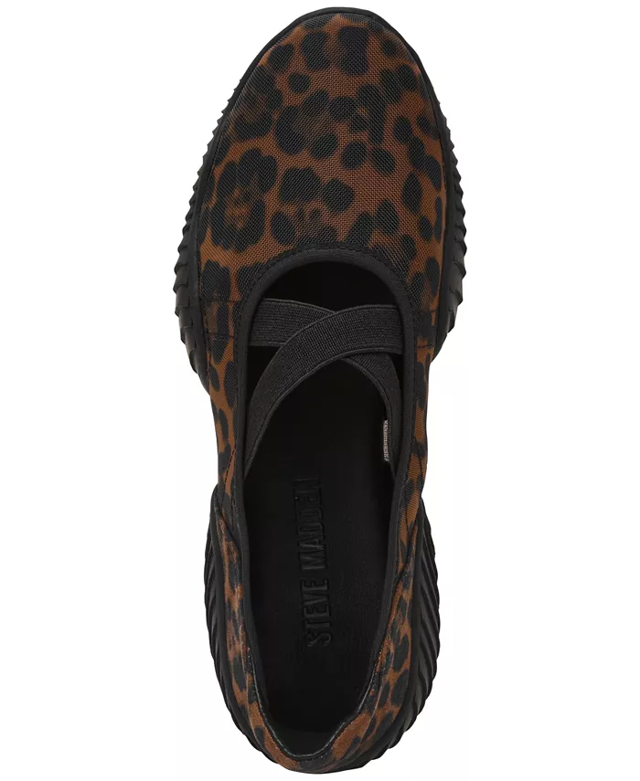 Женские кроссовки-лодочки Vador Crossband Steve Madden, коричневый/бежевый — фото 4