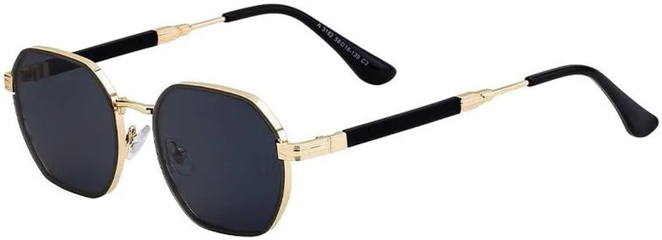 

Винтажные панк-солнцезащитные очки для женщин, роскошная мода, солнцезащитные очки неправильной формы, мужские тренды, классические очки LVTFCO, C3goldblack