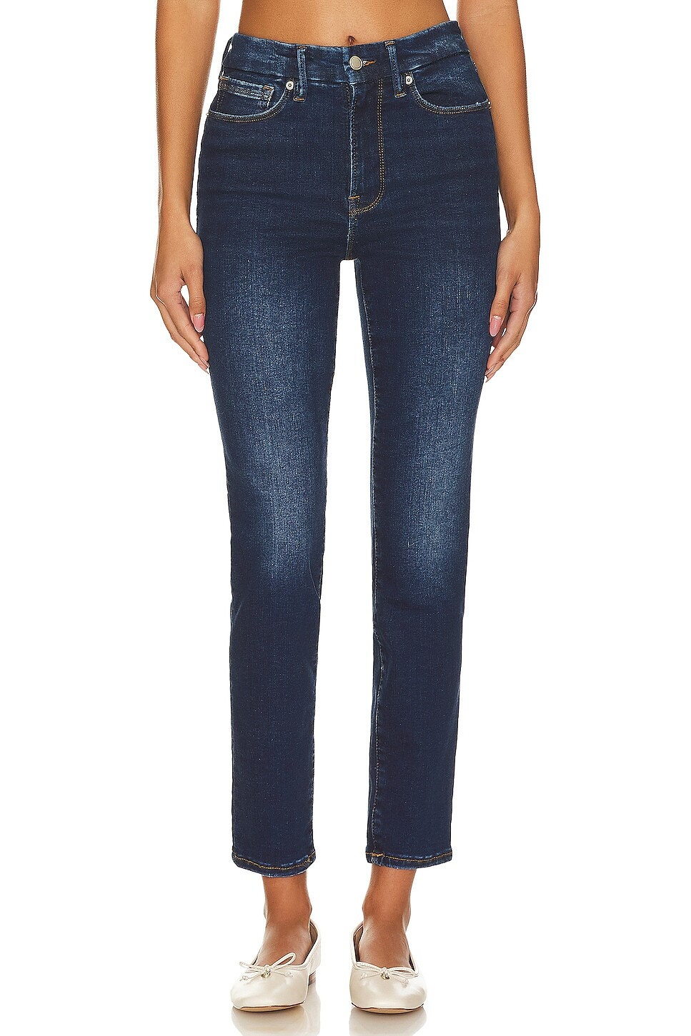 

Джинсы Good American Always Fits Good Legs Skinny, цвет Indigo446