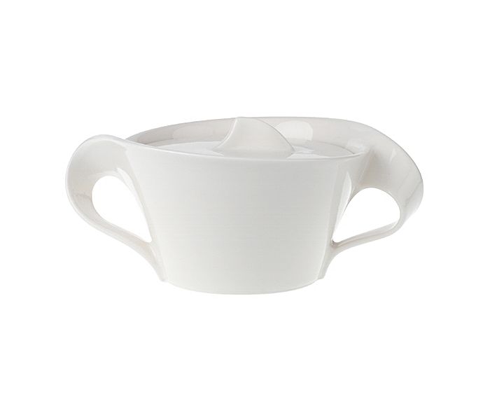 

Villeroy & Boch New Wave Сахарница с крышкой, белый