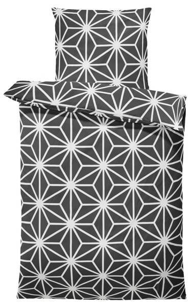 

Постельное белье One-Home 135x200 Sterne Stars, 135x5x200 см, черный