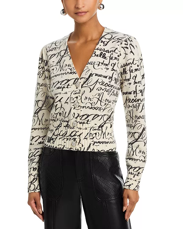 

Кардиган с любовным дневником Морган Cinq À Sept, белый