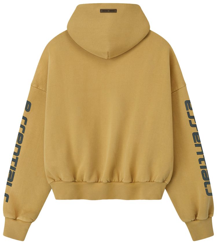 Укороченная свободная толстовка Fear of God Essentials, желтый — фото 2