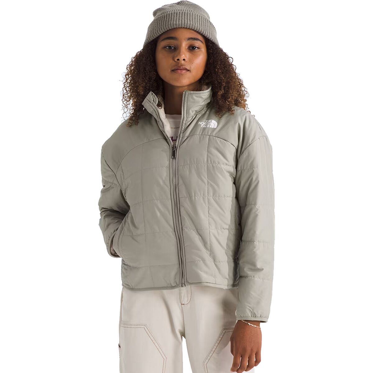 

Реверсивная куртка Shasta на молнии - для девочек The North Face, серый