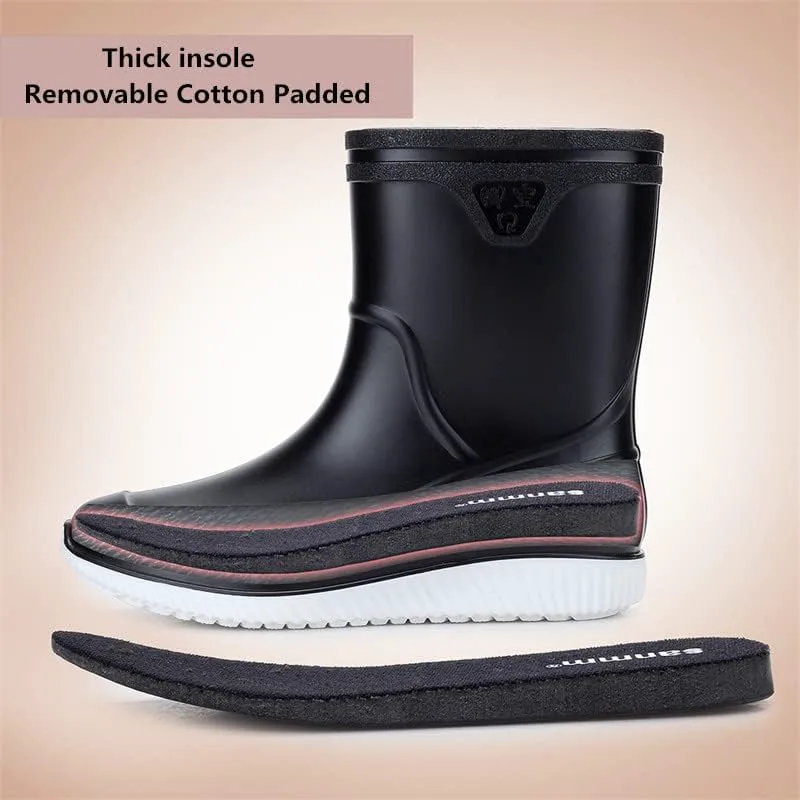 

Мужские резиновые сапоги CHUUMEE водонепроницаемые, противоскользящие, для работы и активного отдыха, черный