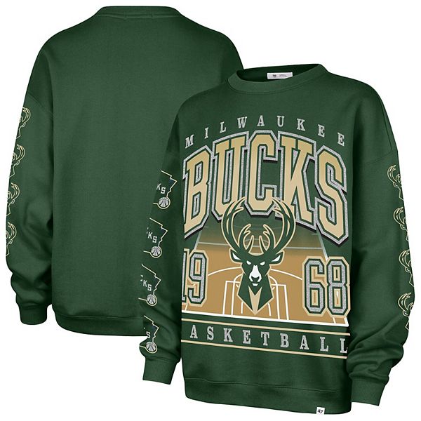 

Женский оверсайз свитшот '47 hunter green Milwaukee Bucks go big 47 Brand