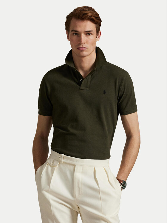 

Поло custom slim fit 710680784197 Polo Ralph Lauren, зелёный