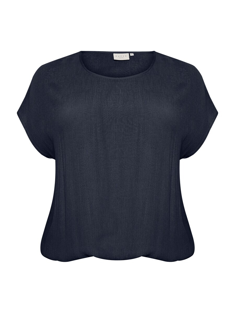 

Блузка с коротким рукавом KAFFE CURVE Blouse Ami Stanley, темно-синий