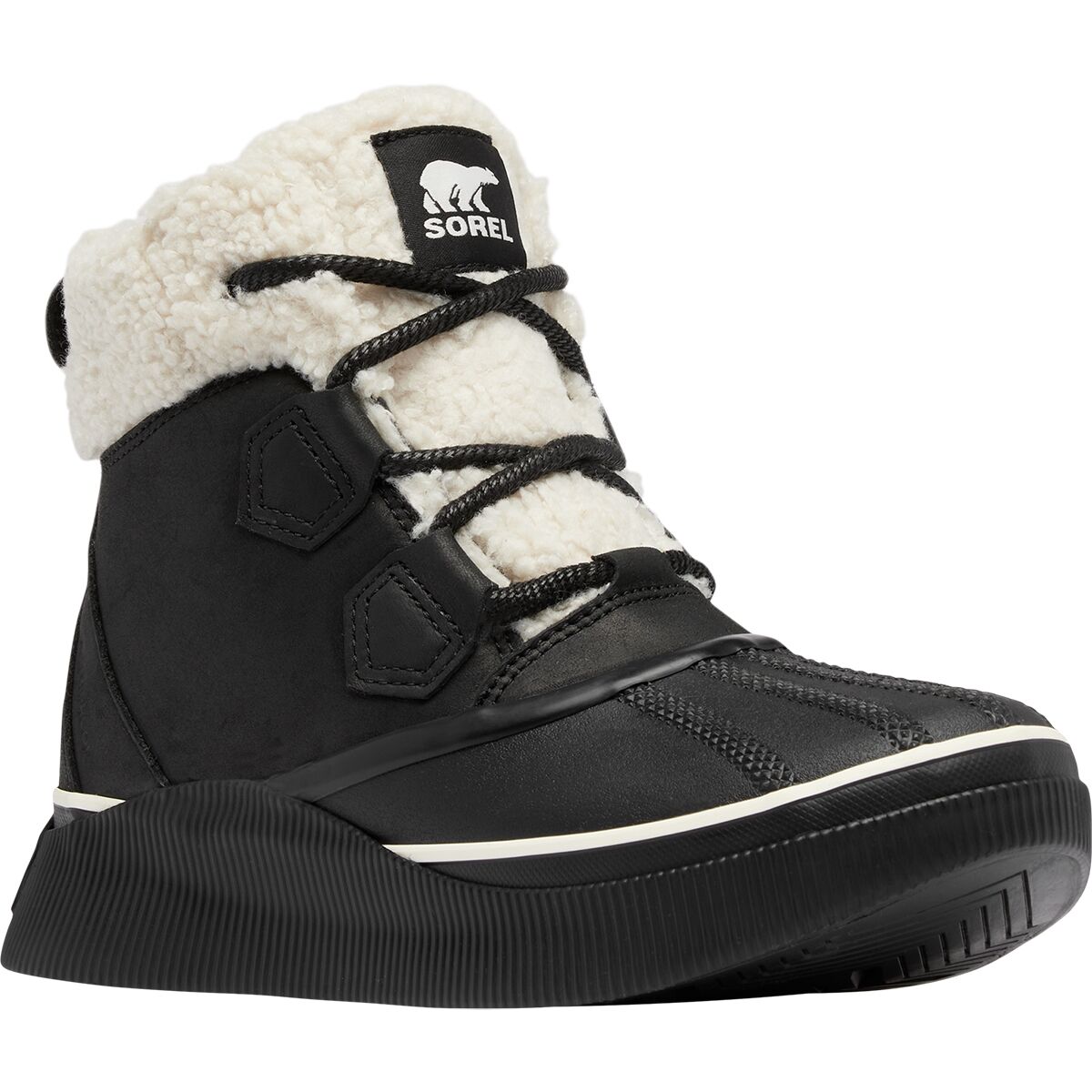 Ботинки женские Sorel Out n about iv chillz кожаные водонепроницаемые, черный — фото 2