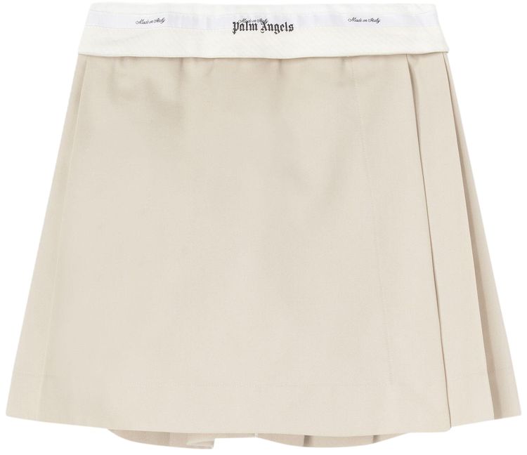 

Юбка Palm Angels Reversed Waistband Chino Skirt 'Beige', кремовый