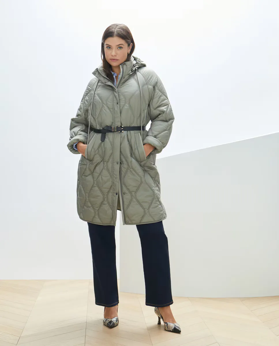 

Пуховик женский длинный типа Хаски Couchel, цвет 530 Verde Oscuro