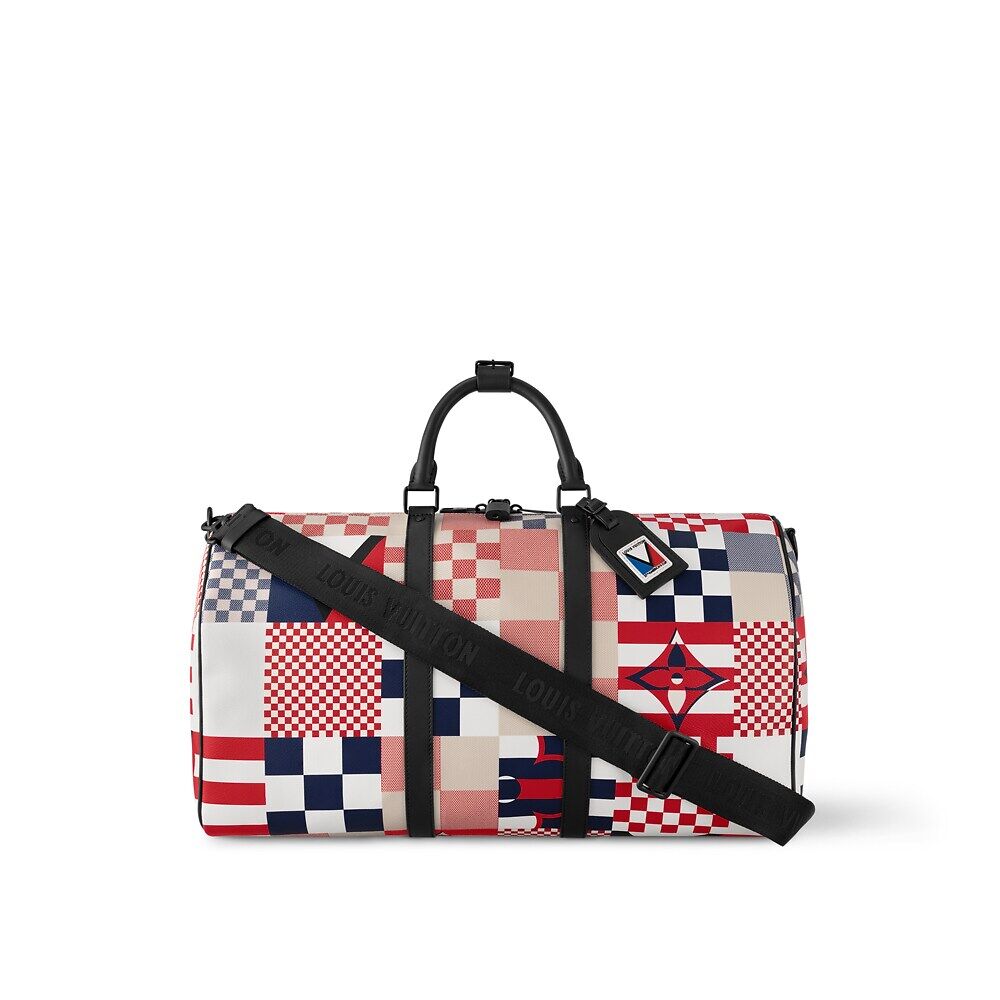 

Сумка Keepall Bandoulière 50 Louis Vuitton, красный