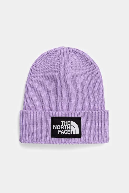

Детская шапка Kids TNF Logo Box Cuffed Beanie The North Face, фиолетовый