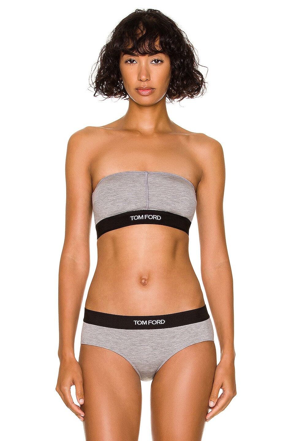 

Бюстгальтер Tom Ford Logo Bandeau, цвет Grey Melange