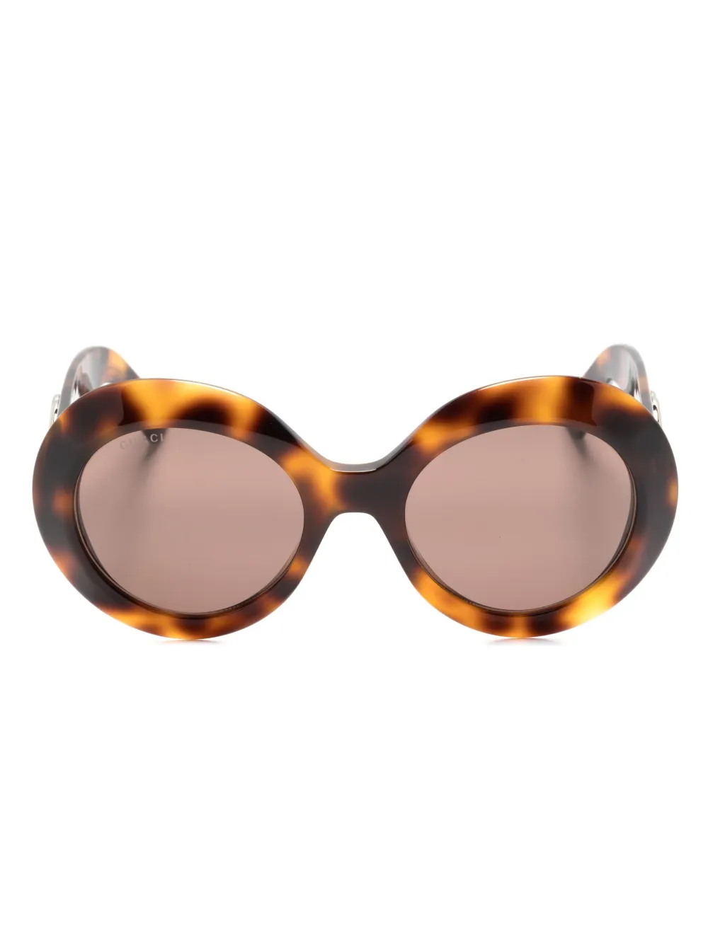 

Солнцезащитные очки в круглой оправе Gucci Eyewear, коричневый