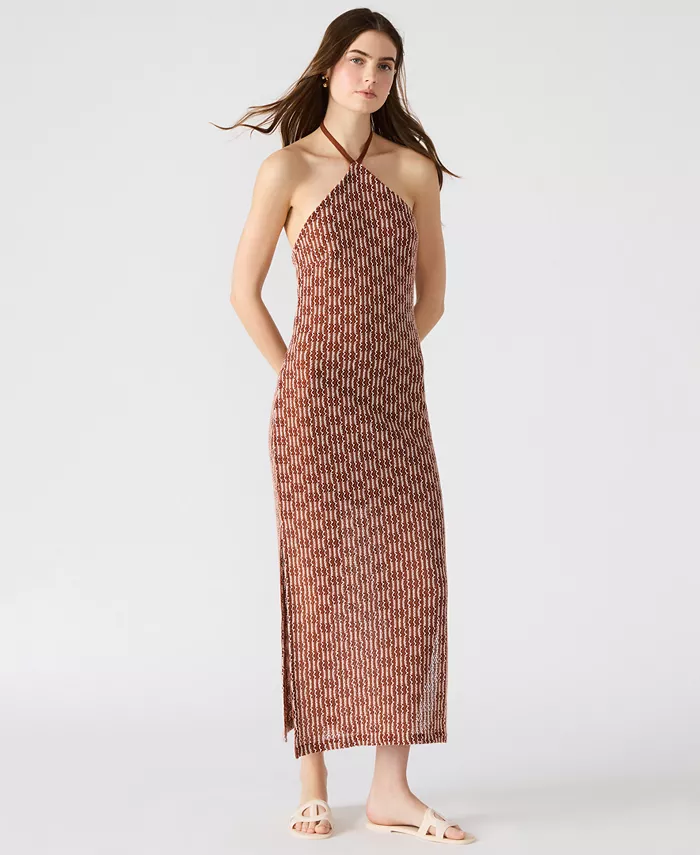 

Женское трикотажное платье Tatum Halter Steve Madden, красный