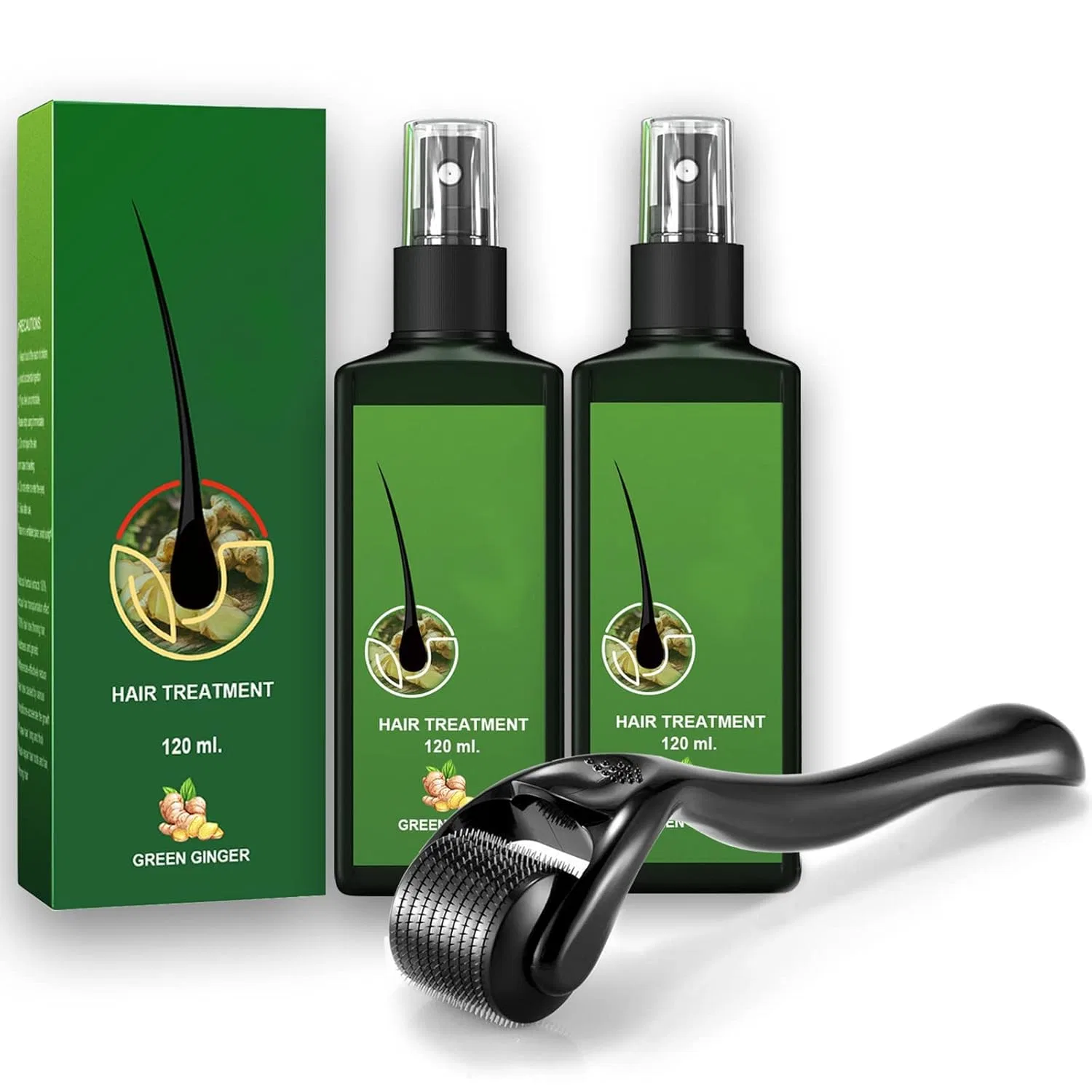 Сыворотка для роста волос Nourishing Ginger Spray, 2 шт. Zrremre, Set Of 2