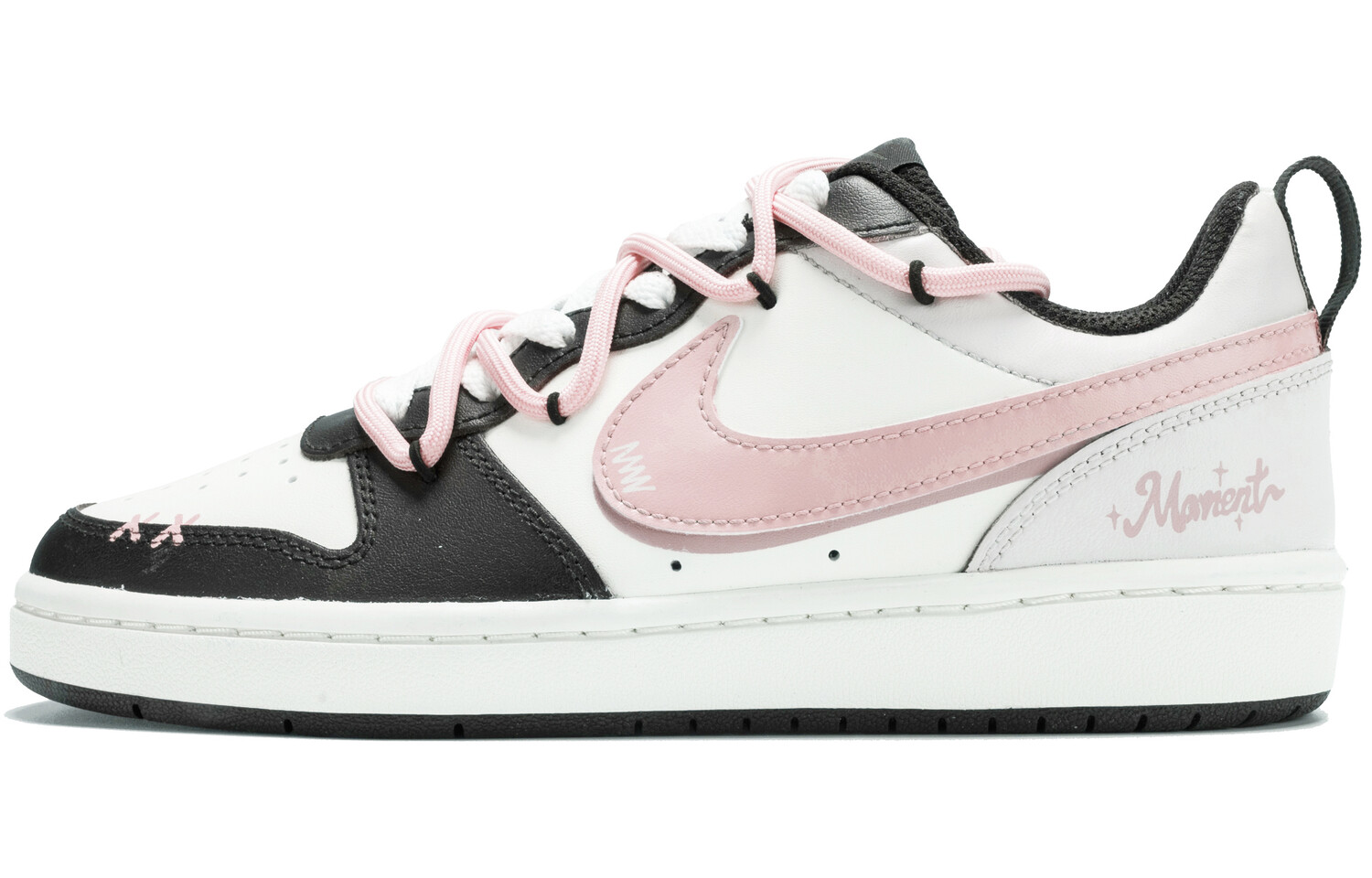 

Кроссовки Nike Court Borough Skateboarding Shoes Women's Low-top Gray, розовый