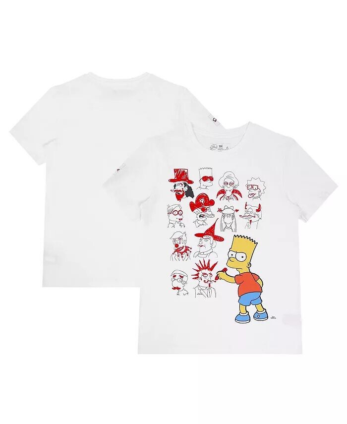 

Футболка Big Boys and Girls White The Simpsons School Doodles Freeze Max