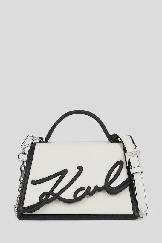 

Кожаная сумка Karl Lagerfeld, белый
