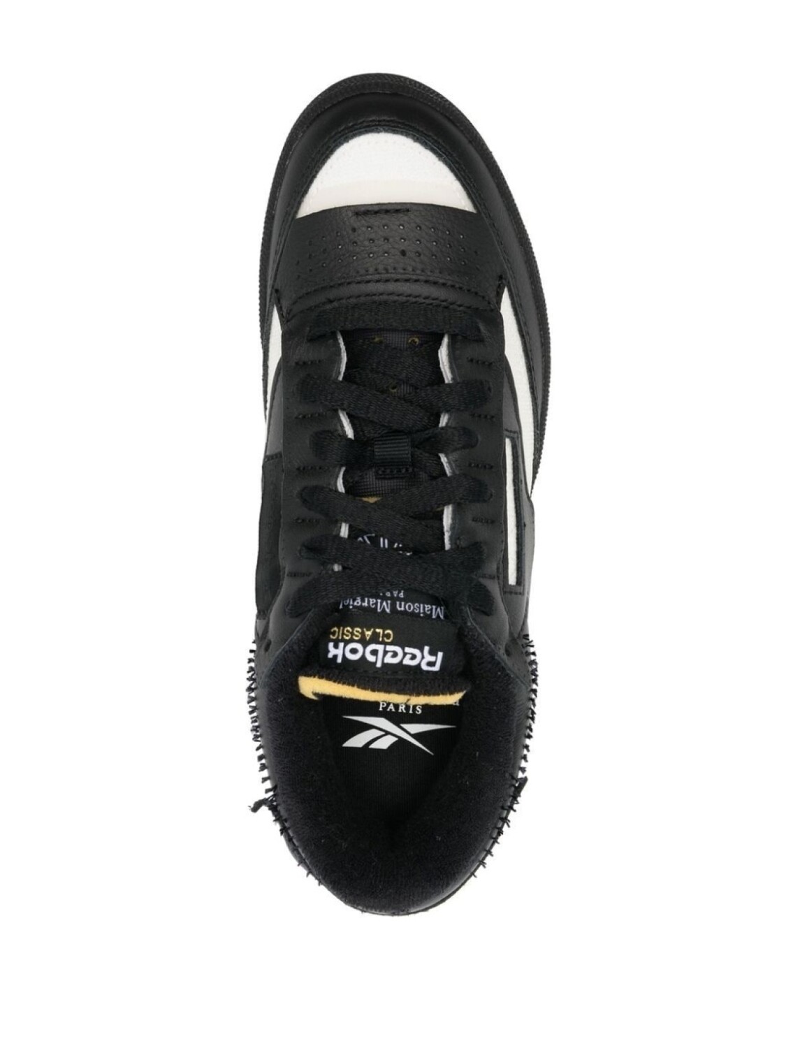 Maison Margiela кроссовки Club C Memory Of из коллаборации с Reebok, черный — фото 4