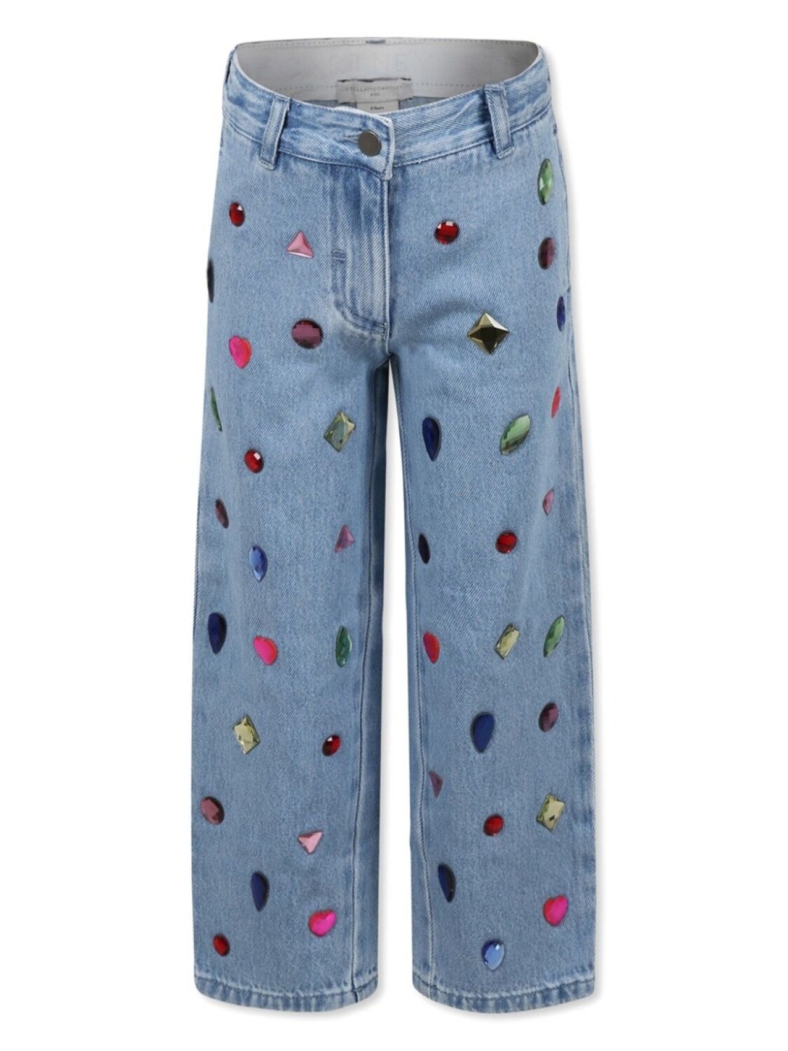 

Джинсы Stella McCartney Kids с отделкой из драгоценных камней, синий