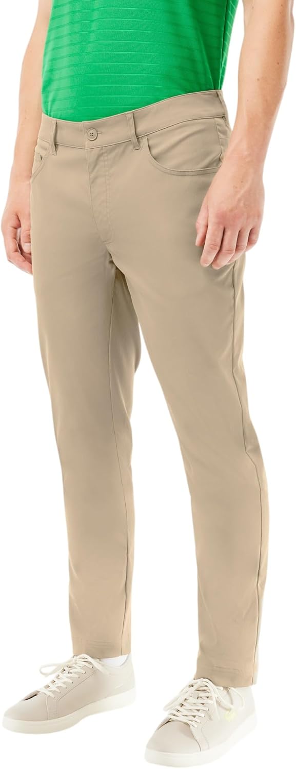 Мужские спортивные гольф-штаны Lacoste Sport Ultra Dry Slim Fit, Lion Green — фото 2