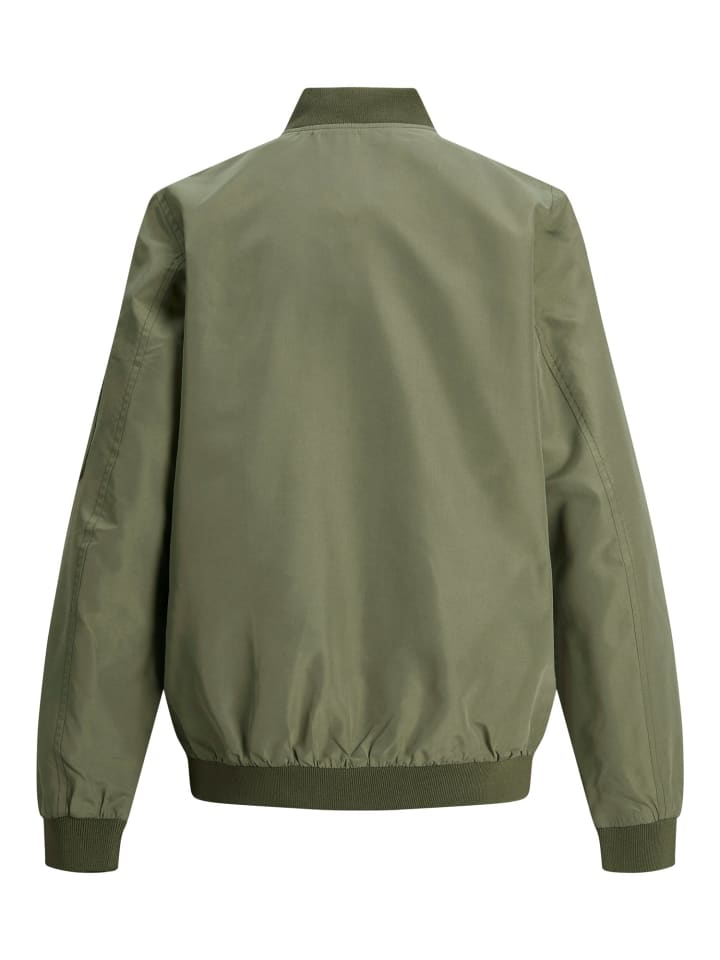 JACK & JONES Junior Куртка-бомбер JJERUSH BOMBER JR пыльно-оливкового цвета — фото 2