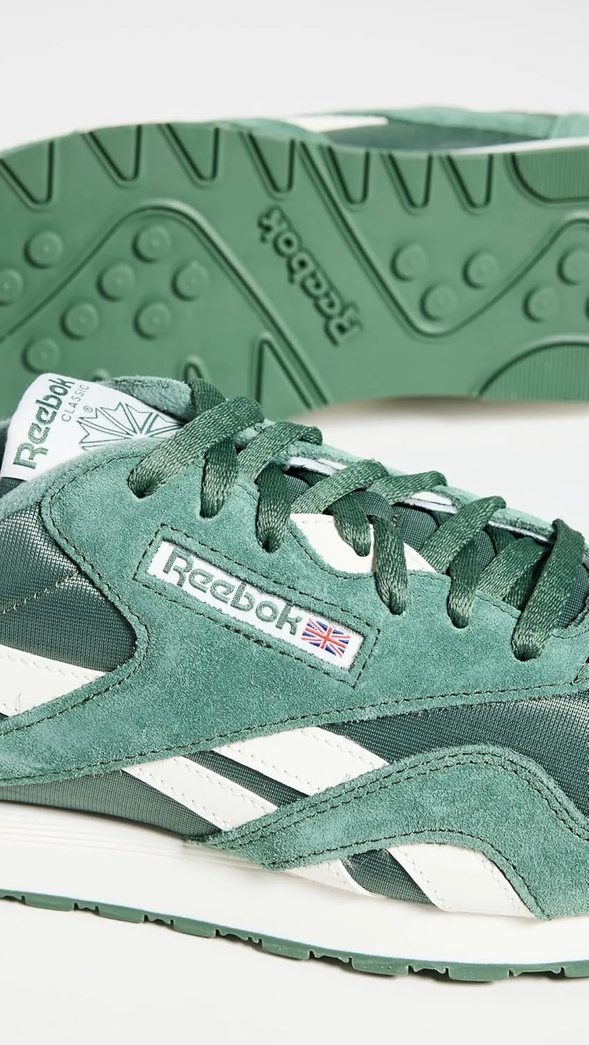 Мужские классические нейлоновые кроссовки Reebok, зеленый — фото 4