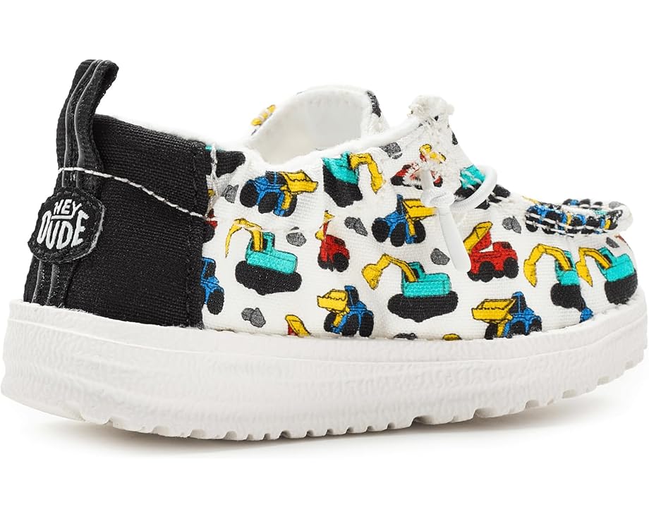 Детские слипоны Lildude Slip-On Novelty (Infant/Toddler) Hey Dude Kids, Ivory/Multi — фото 3