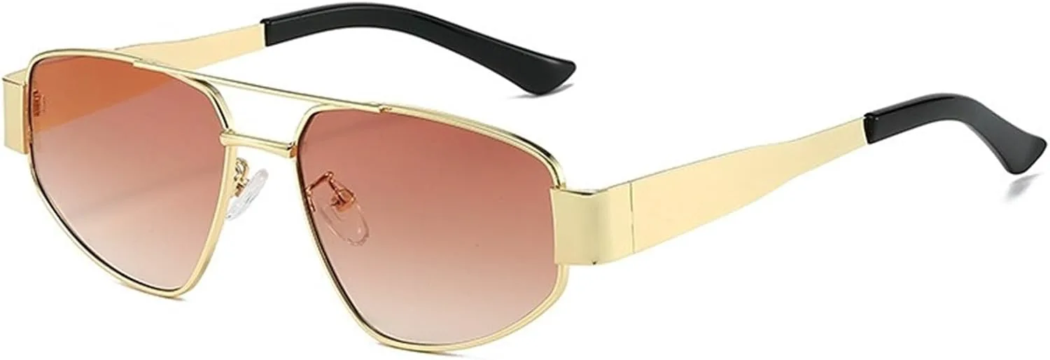 

Металлические мужские солнцезащитные очки для вождения, для поездок на работу на открытом воздухе, женские солнцезащитные очки для отдыха Generic, Orange